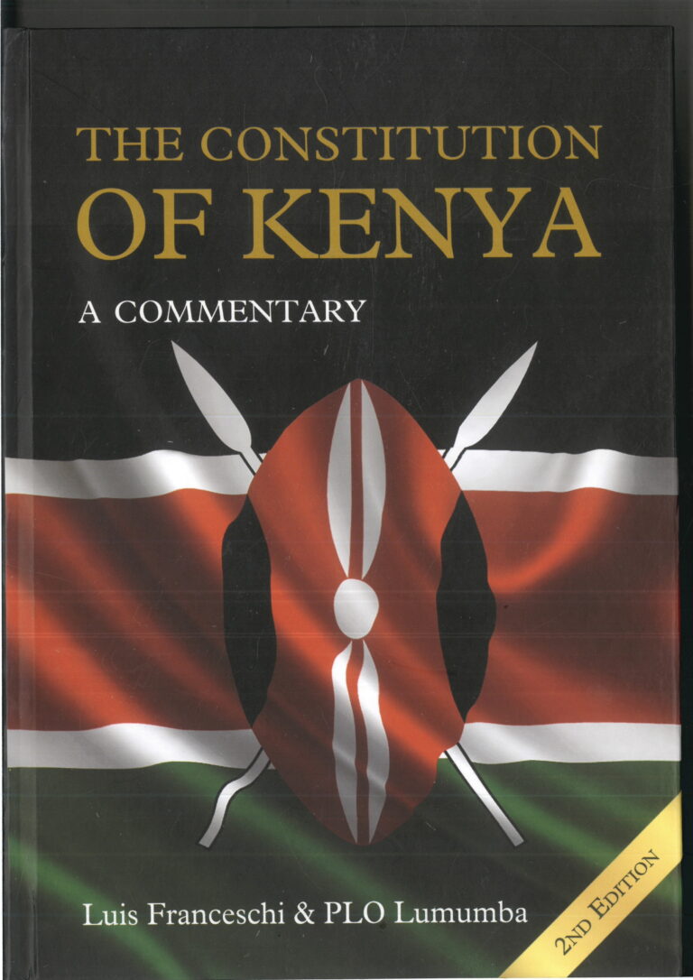 Constitution Of Kenya Commentary – Fontana Bookservices Ltd.